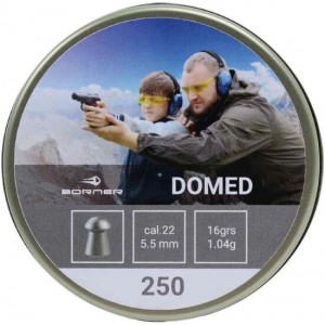 184660 ПУЛИ ПНЕВМАТИЧЕСКИЕ BORNER "DOMED", cal. 5.5 (250 pcs) 1.15 g